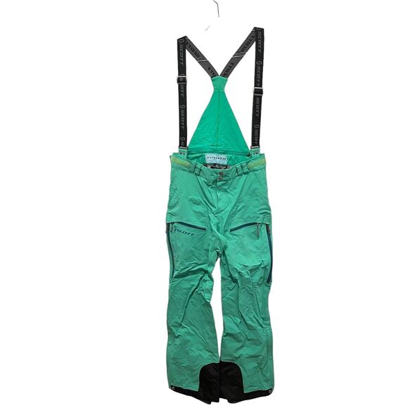 Scott Bibs Ski Pants GTX Womens Size 4 6 EU M Gore-Tex Green Snowboard Outdoor - Picture 1 of 15
